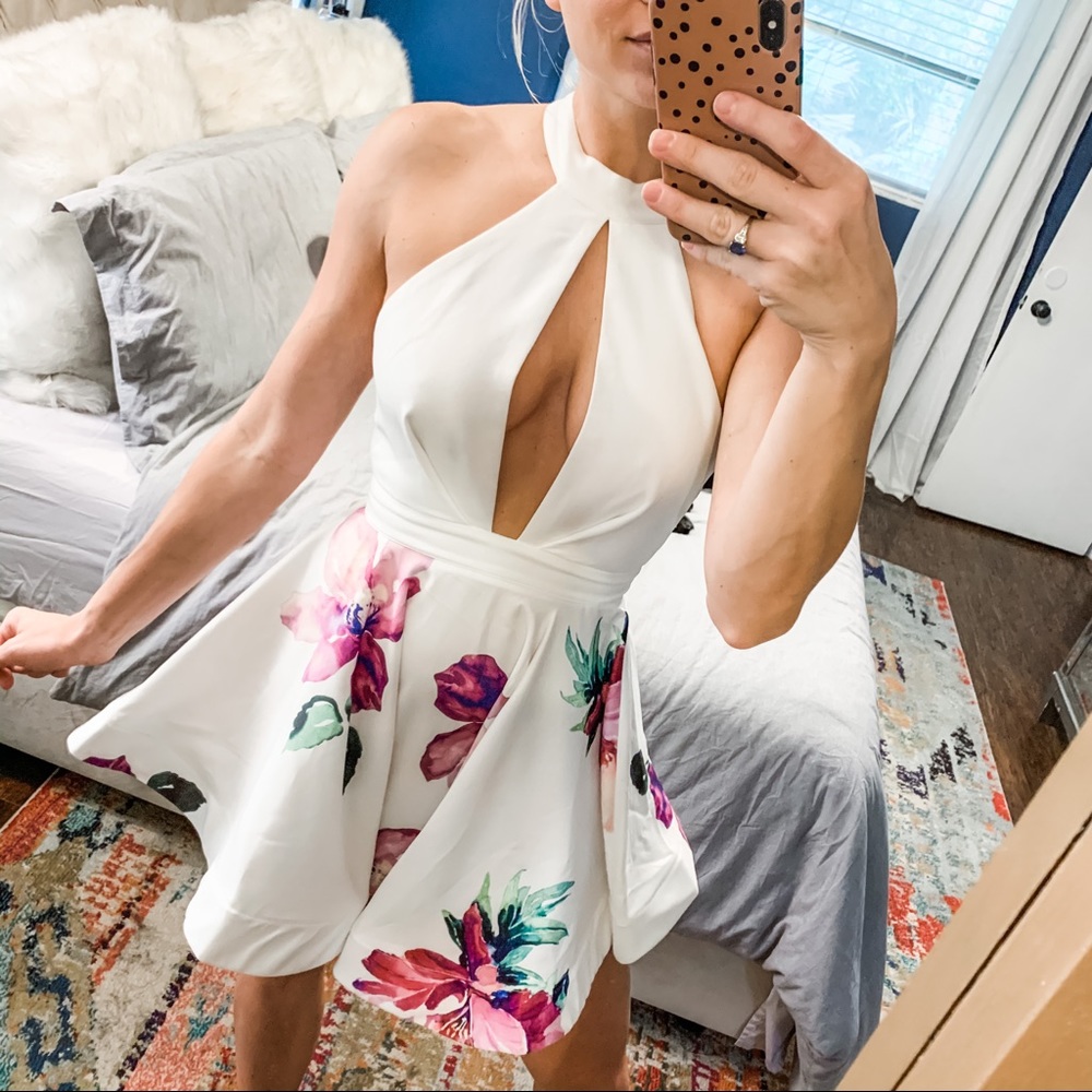 Cut out mini dress